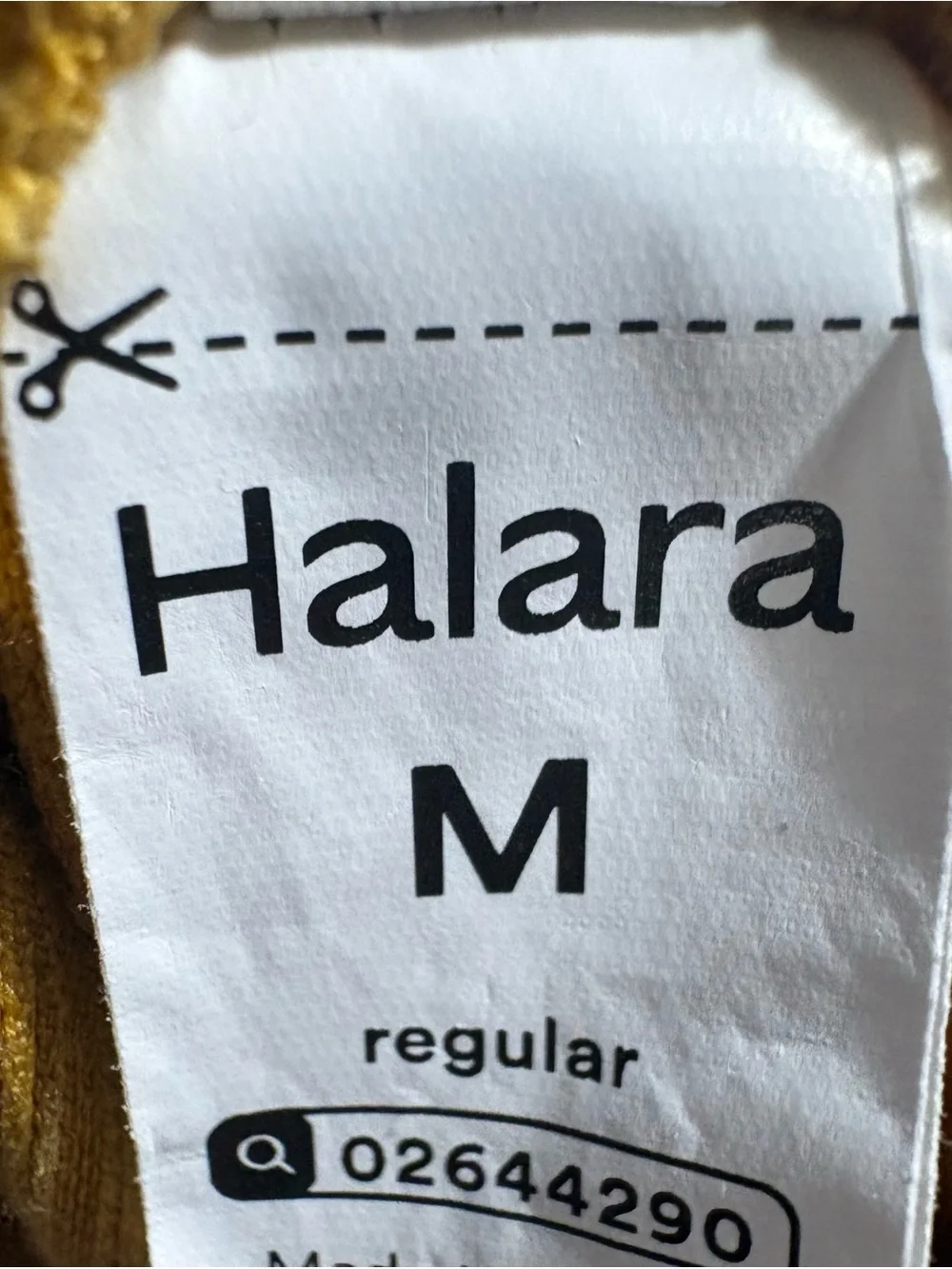 HALARA Mustard Yellow Corduroy Wide-Leg Pants